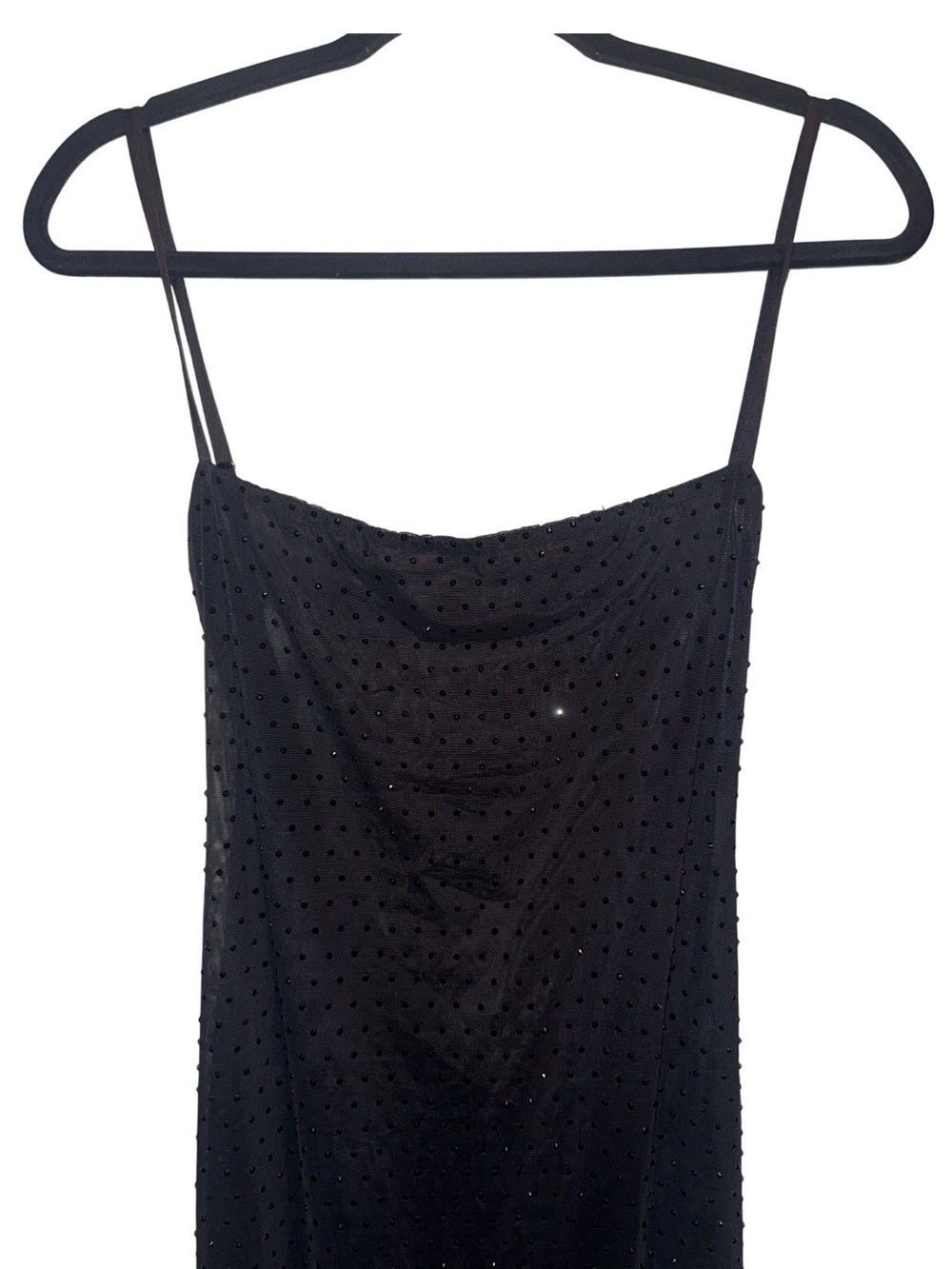 NEW Oh Polly Celandine Sheer Black  Embellished Backless Maxi Dress Size 4 - Picture 4 of 10